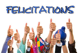 Félicitations