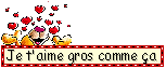 Je t'aime gros comme ca — blinkie d’amour n° 12