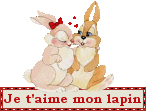 Je t'aime mon lapin — blinkie d’amour n° 15