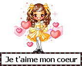 Je t'aime mon coeur — blinkie d’amour n° 40