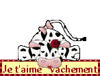 Je t'aime vachement — blinkie d’amour n° 58