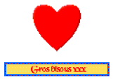 Gros bisous xxx — blinkie d’amour n° 77