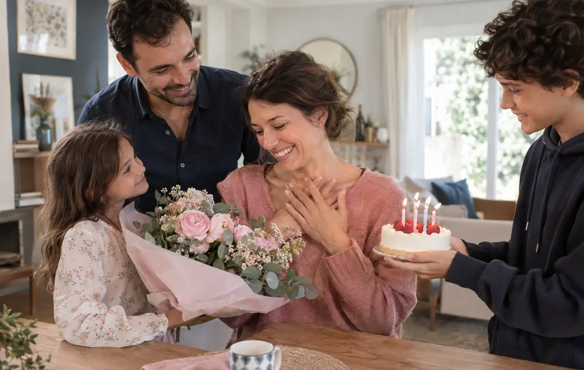 Fête surprise en famille