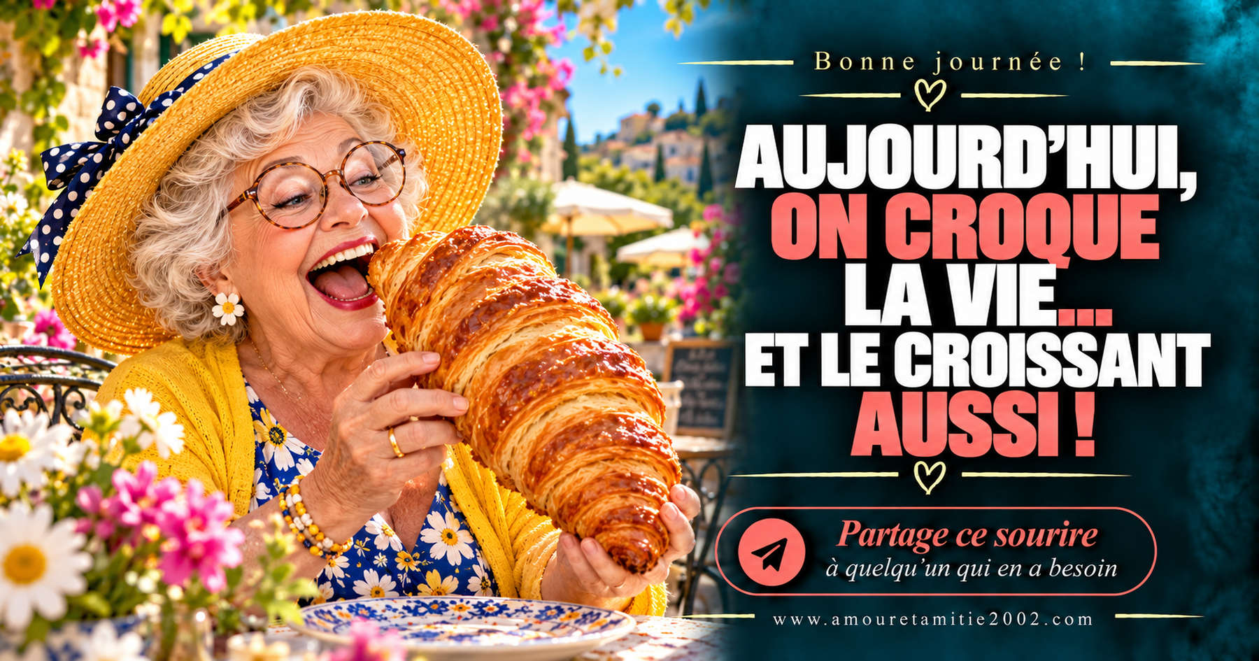 Aujourd’hui, on croque la vie… et le croissant aussi !
