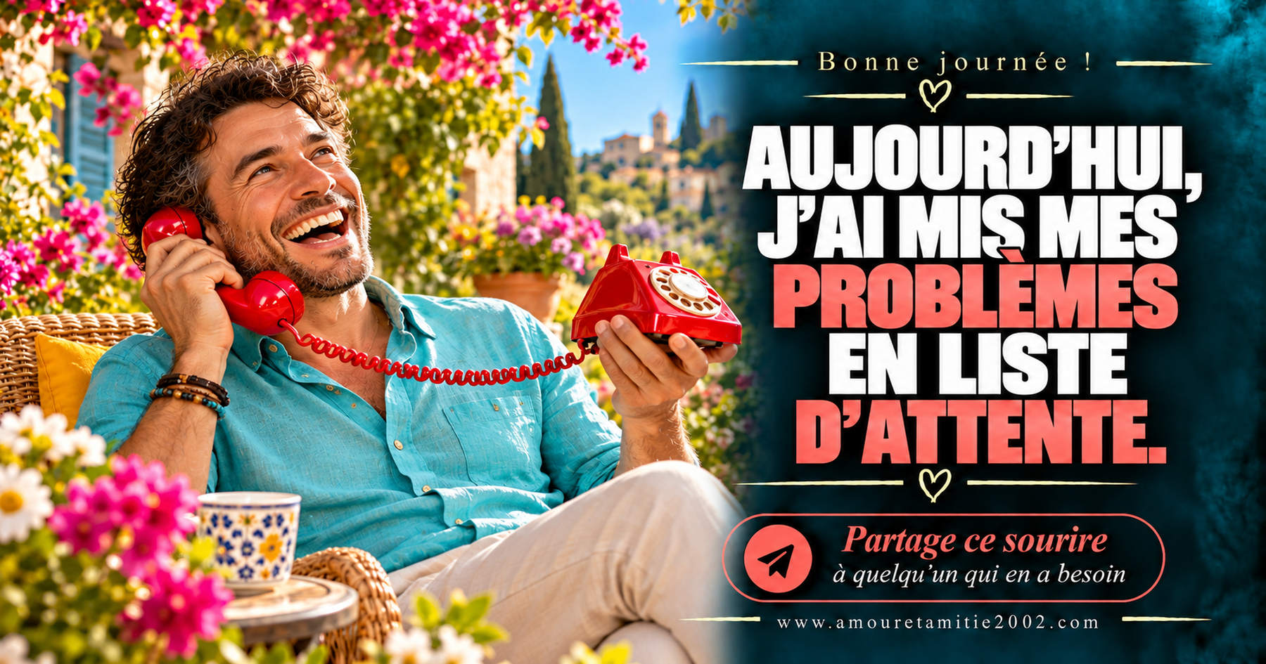 Aujourd’hui, j’ai mis mes problèmes en liste d’attente.