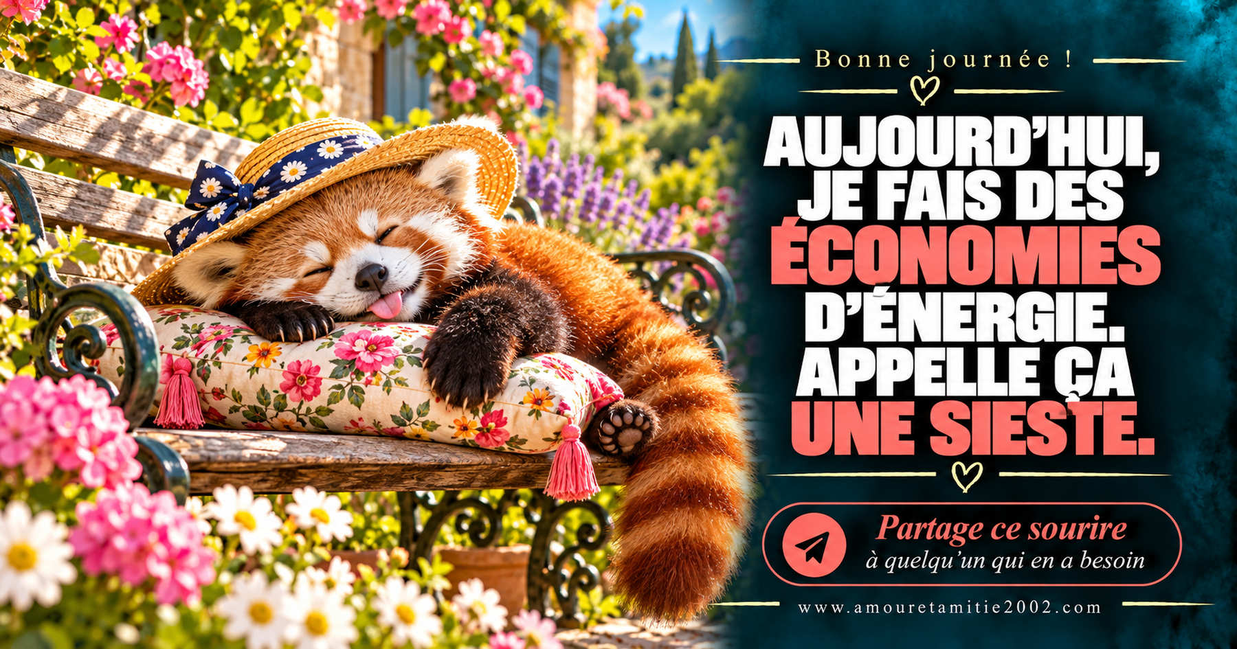Aujourd’hui, je fais des économies d’énergie. Appelle ça une sieste.