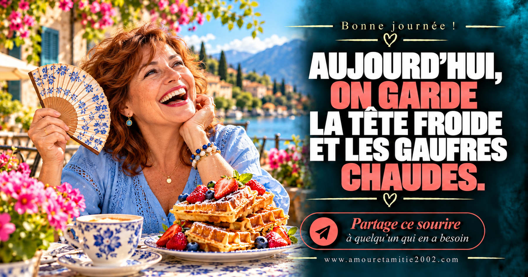 Aujourd’hui, on garde la tête froide et les gaufres chaudes.