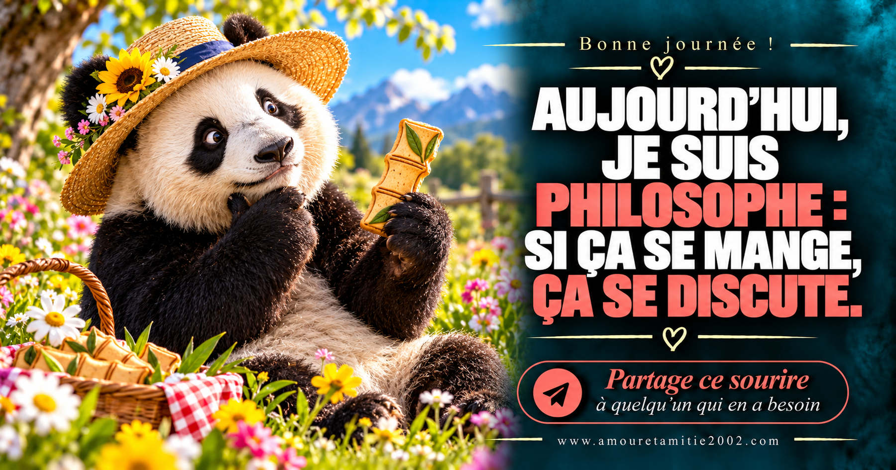 Aujourd’hui, je suis philosophe : si ça se mange, ça se discute.