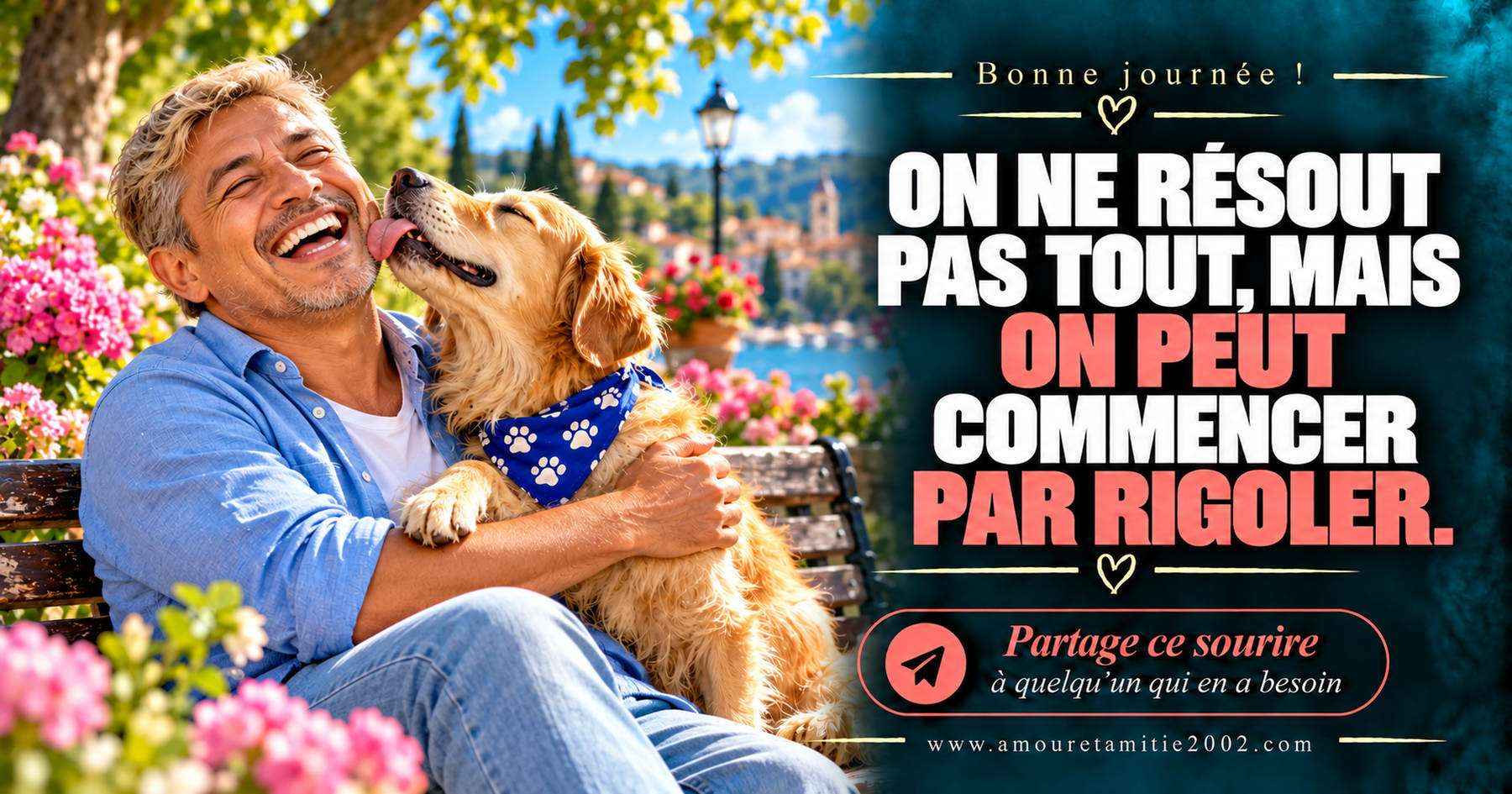Bonne journée ! On ne résout pas tout, mais on peut commencer par rigoler.