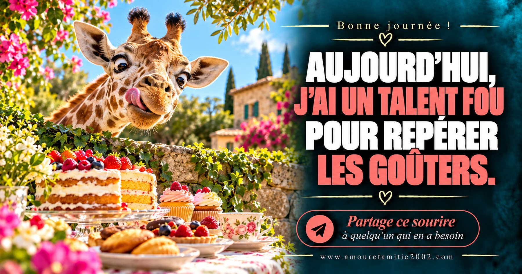 Aujourd’hui, j’ai un talent fou pour repérer les goûters.