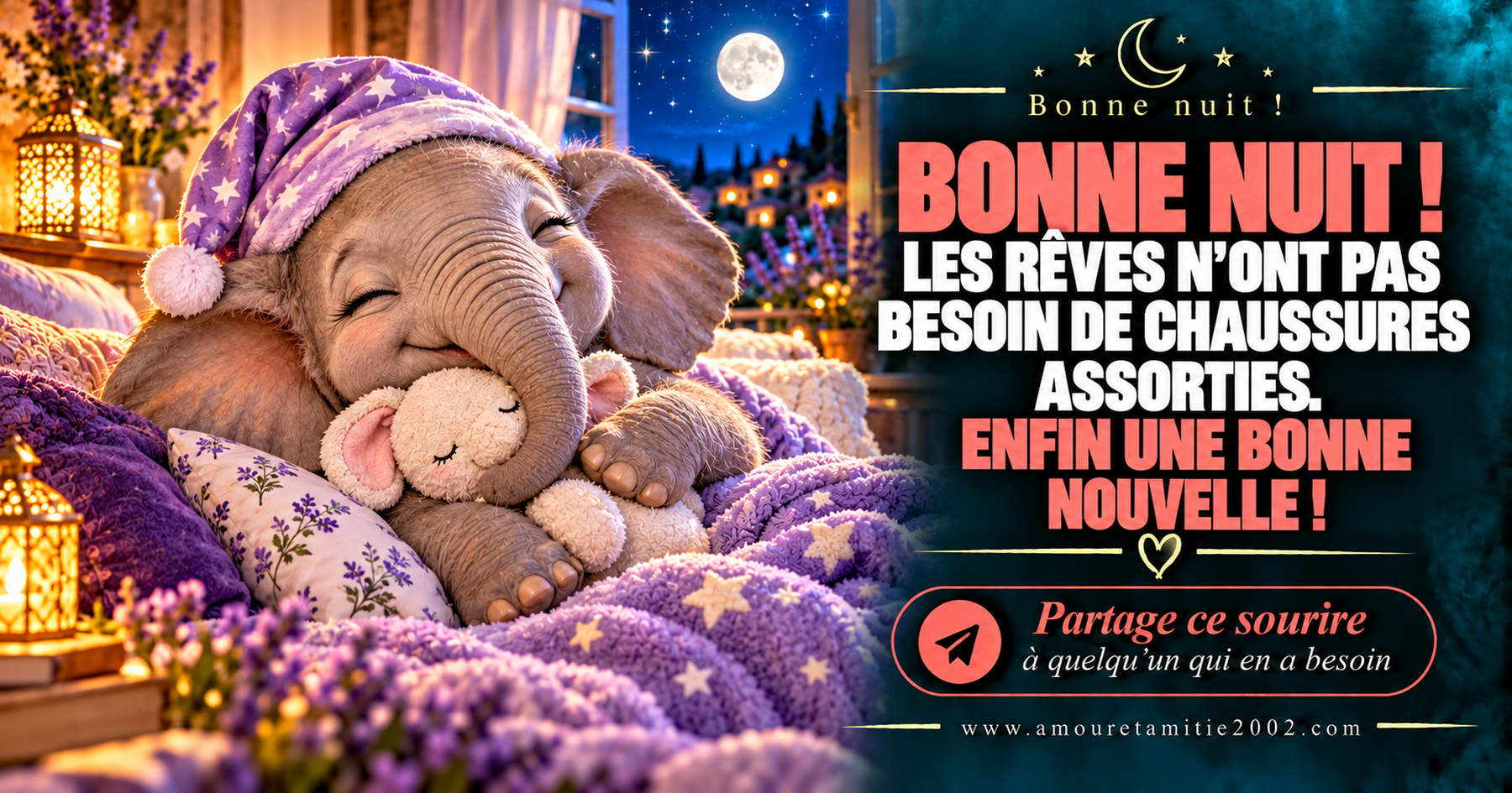 Bonne nuit ! Les rêves n’ont pas besoin de chaussures assorties. Enfin une bonne nouvelle !