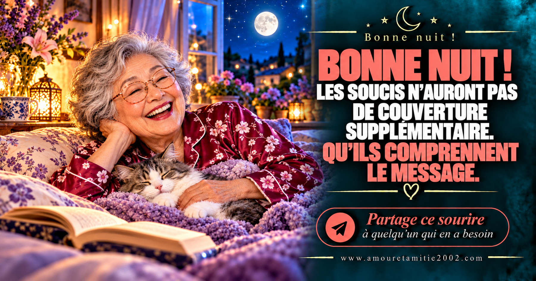 Bonne nuit ! Les soucis n’auront pas de couverture supplémentaire. Qu’ils comprennent le message.