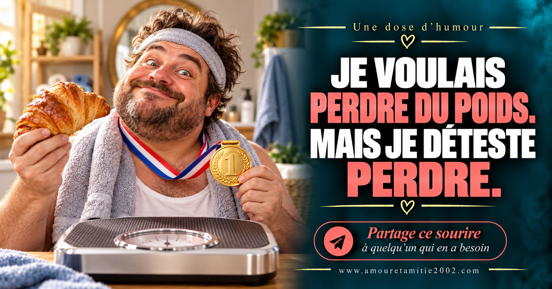 Je voulais perdre du poids. Mais je déteste perdre.
