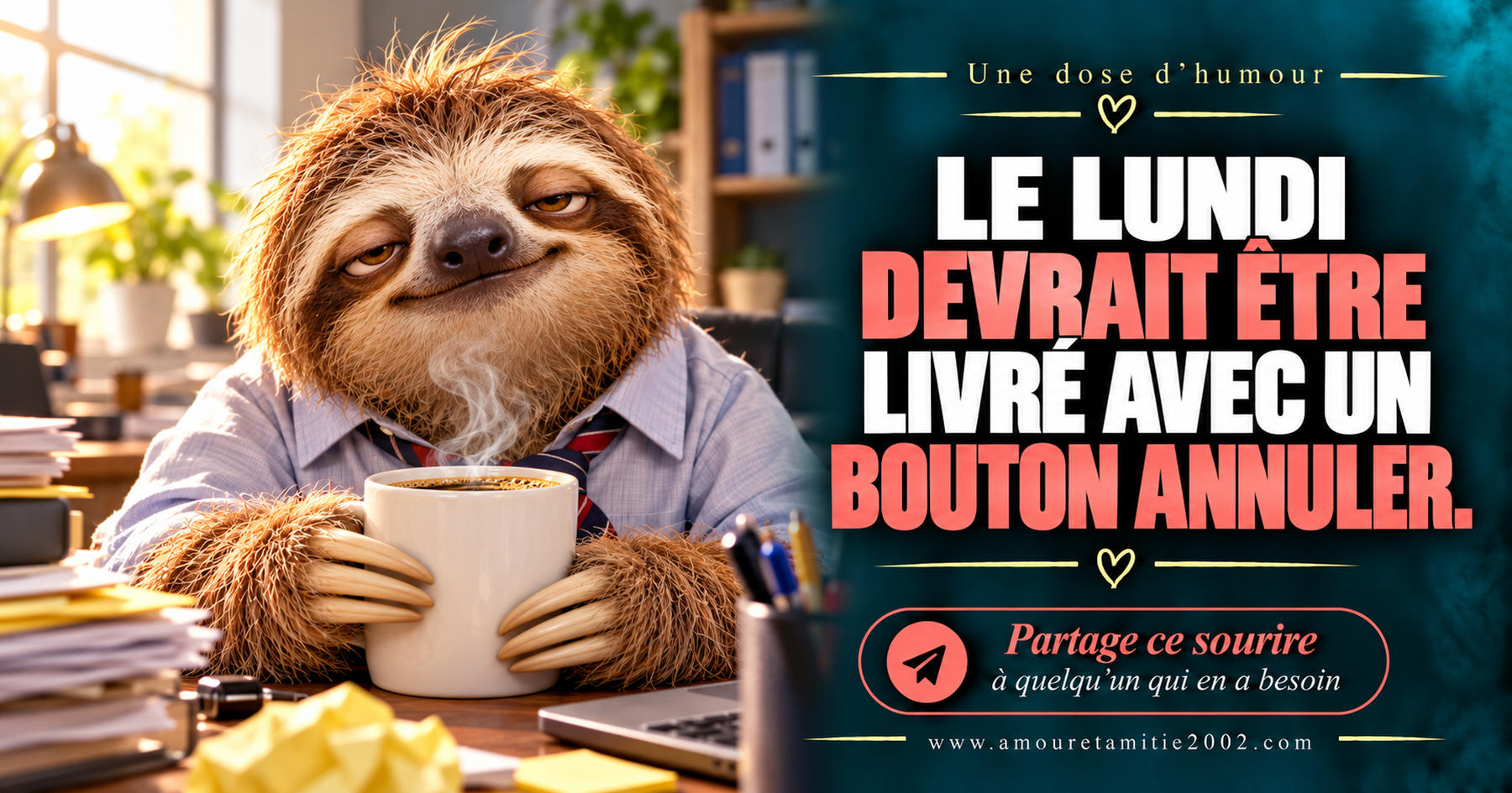 Le lundi devrait être livré avec un bouton annuler.