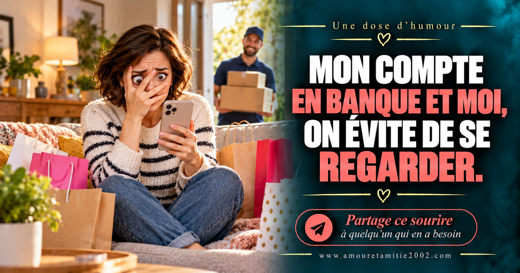 Mon compte en banque et moi, on évite de se regarder.