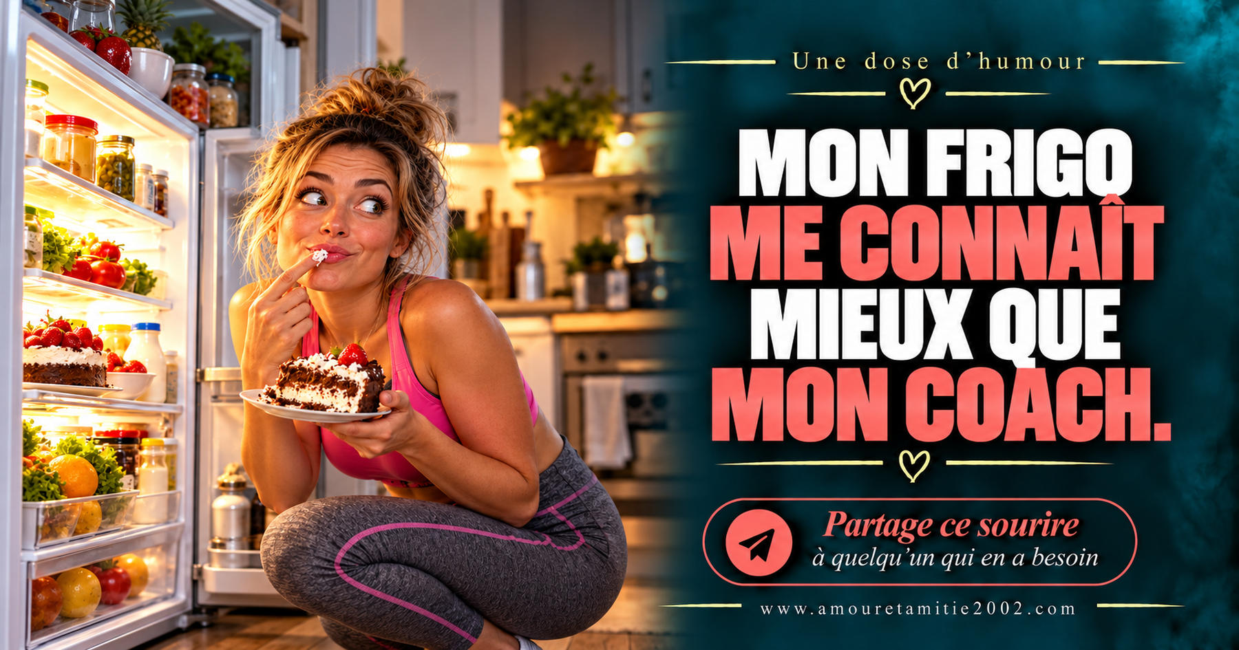 Mon frigo me connaît mieux que mon coach.