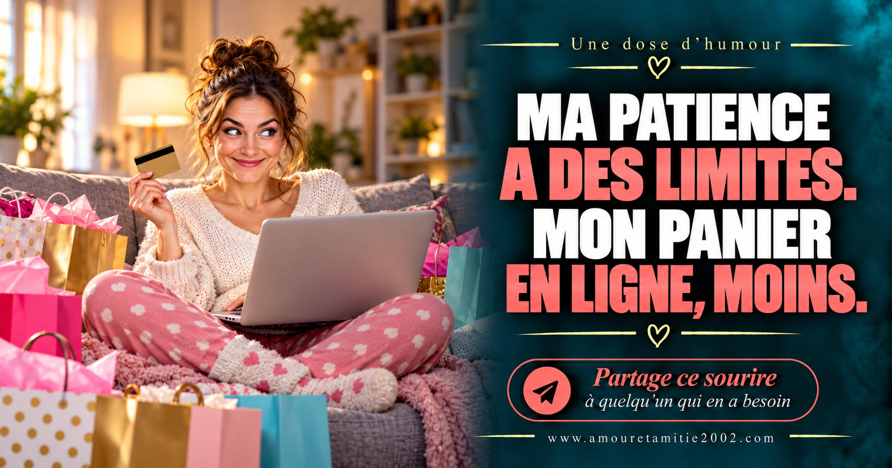 Ma patience a des limites. Mon panier en ligne, moins.