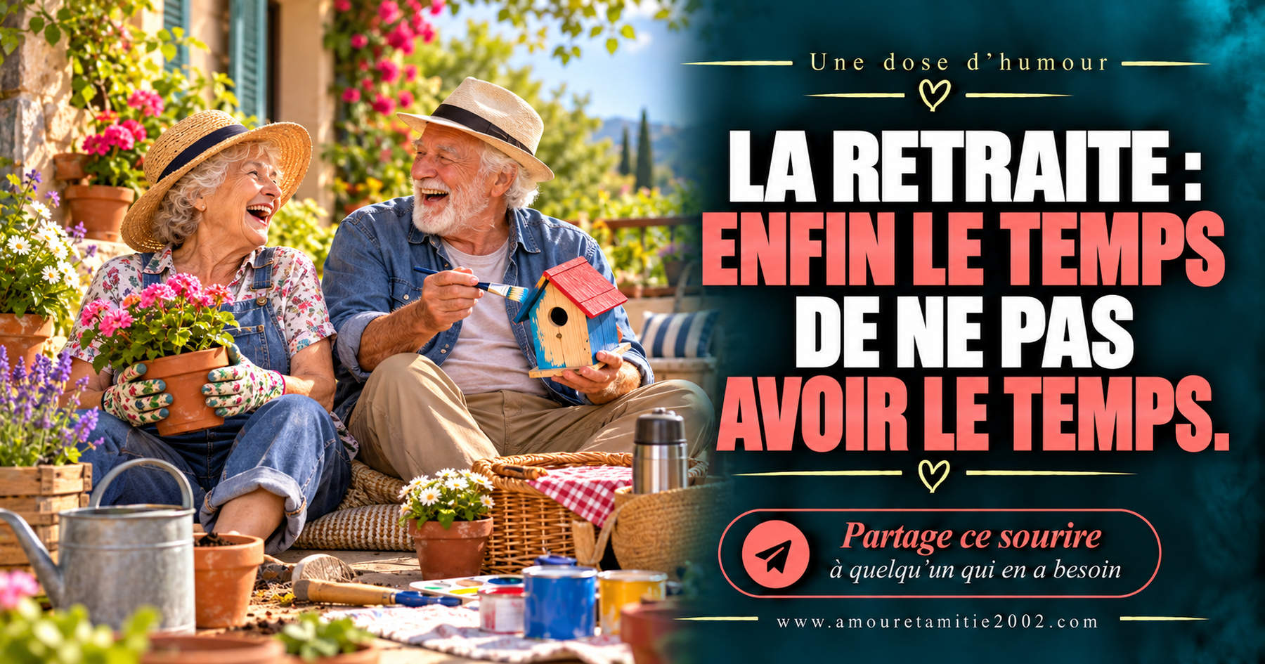 La retraite : enfin le temps de ne pas avoir le temps.