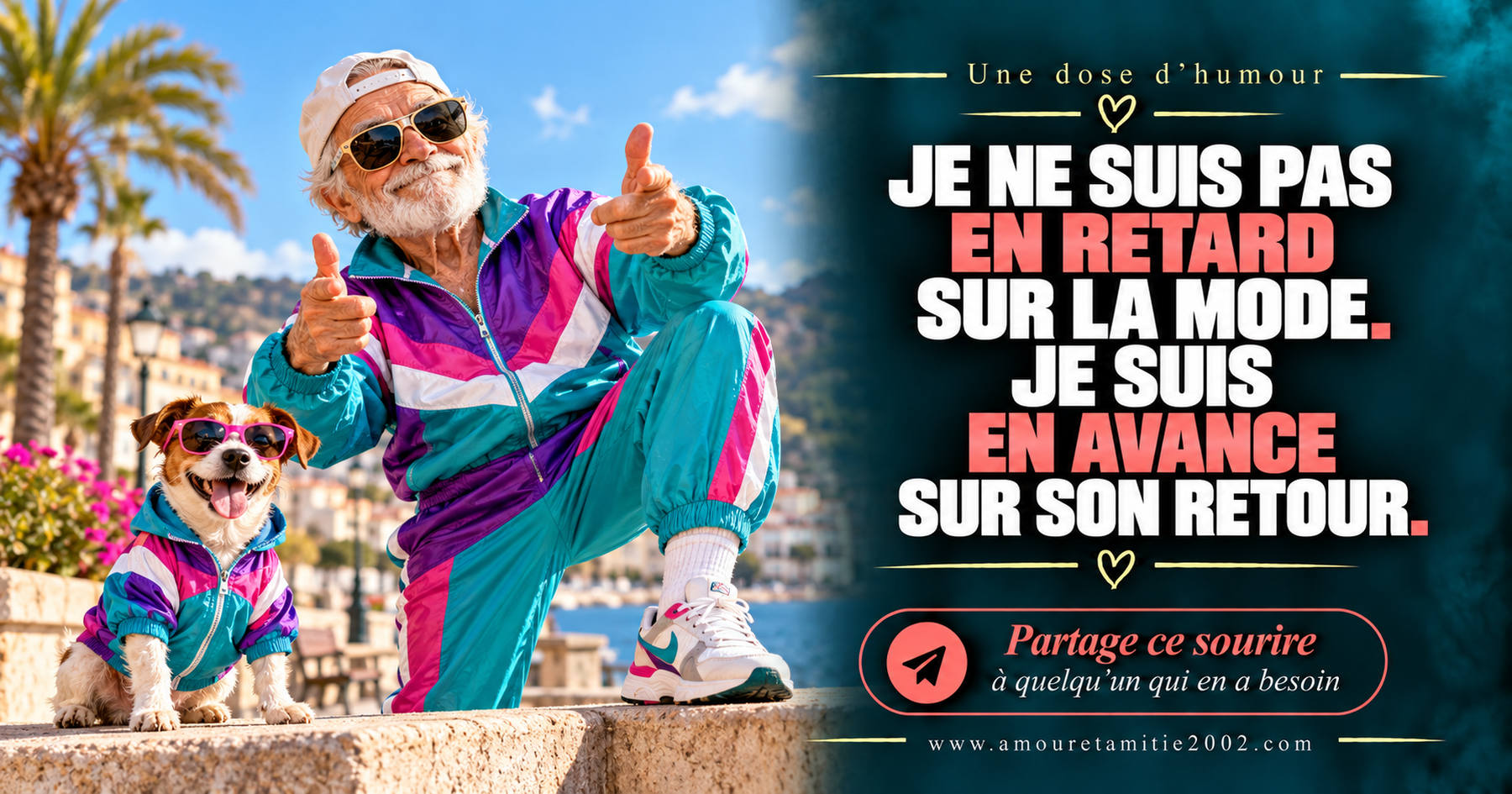 Je ne suis pas en retard sur la mode. Je suis en avance sur son retour.