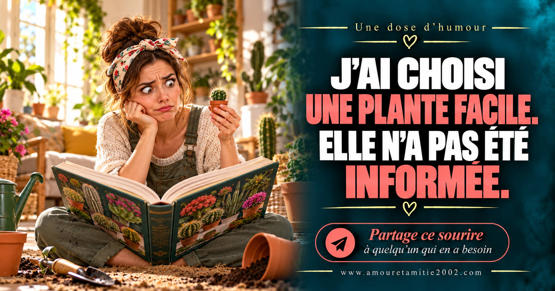 J’ai choisi une plante facile. Elle n’a pas été informée.