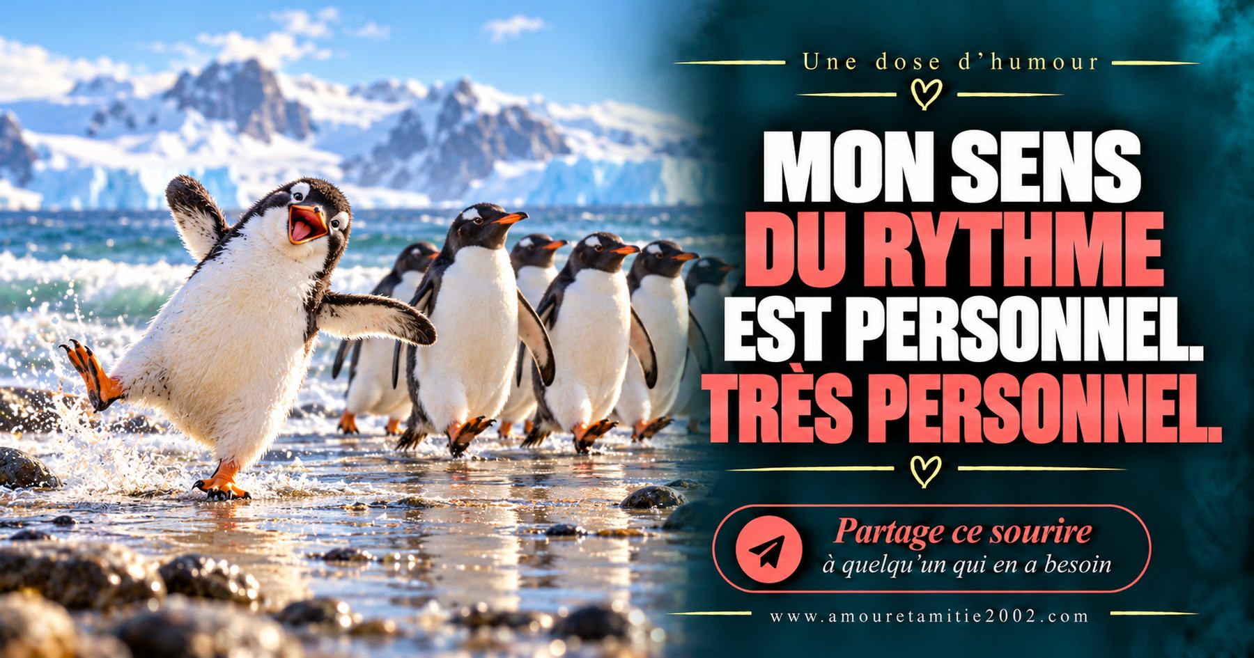 Mon sens du rythme est personnel. Très personnel.