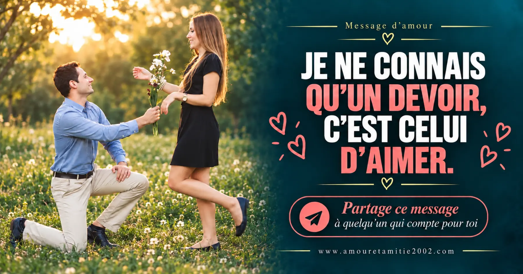 Message d’amour illustré nº 8 à partager avec la personne aimée