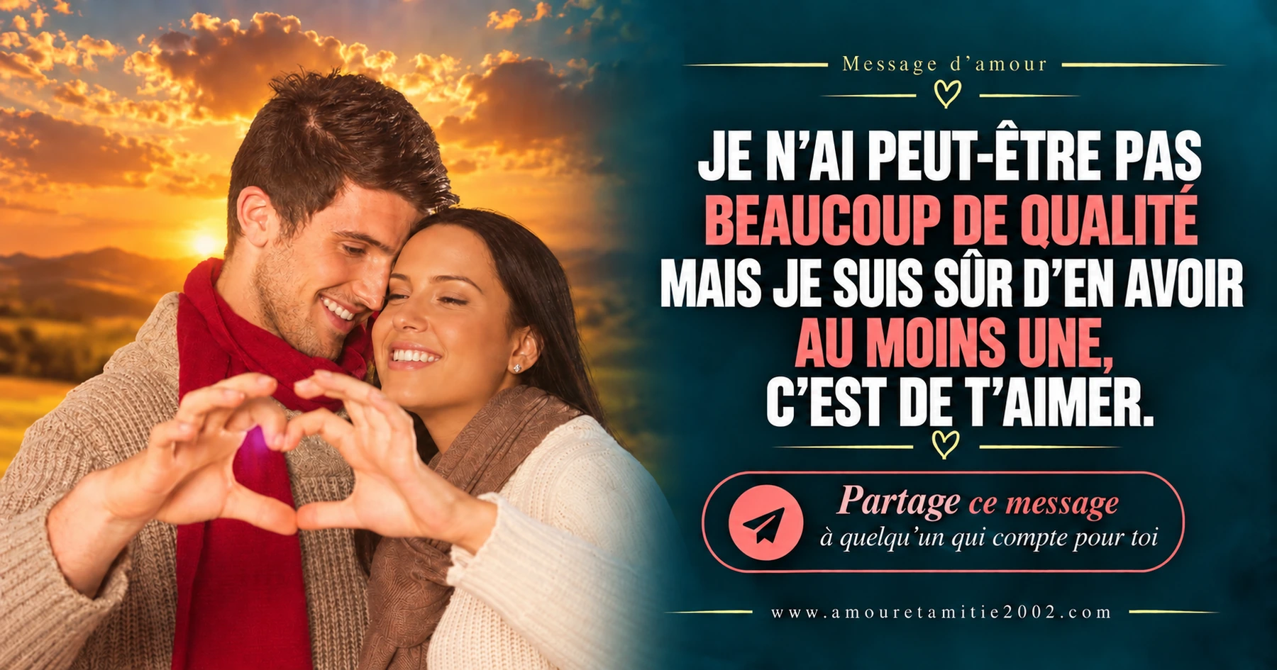 Message d’amour illustré nº 10 à partager avec la personne aimée