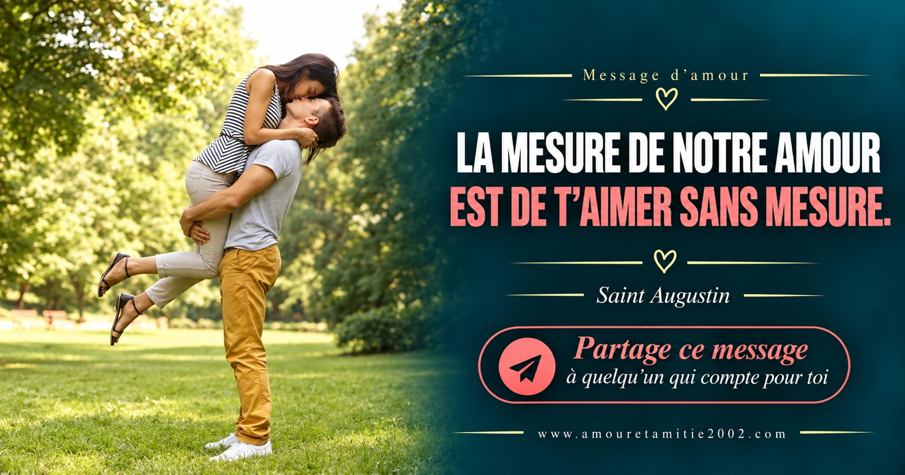 Message d’amour illustré nº 15 à partager avec la personne aimée