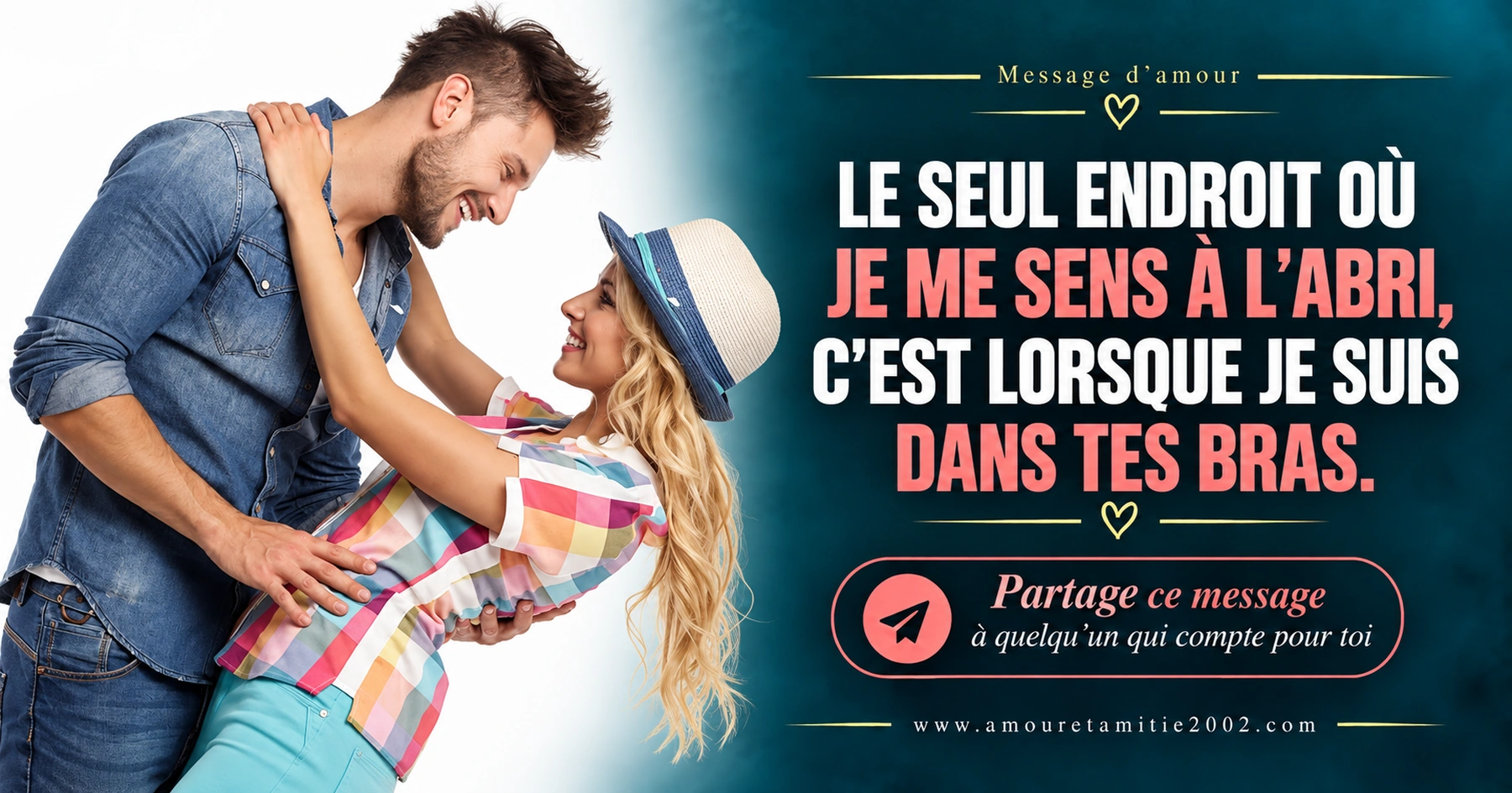 Message d’amour illustré nº 19 à partager avec la personne aimée