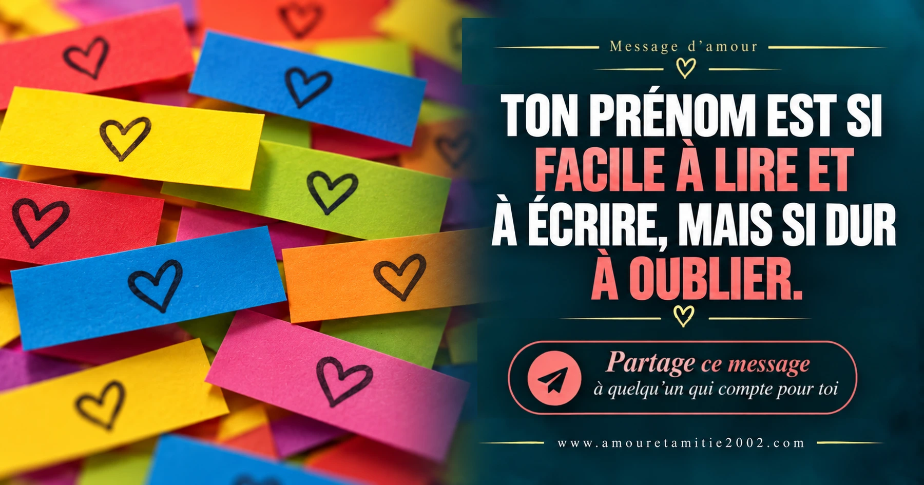 Message d’amour illustré nº 27 à partager avec la personne aimée