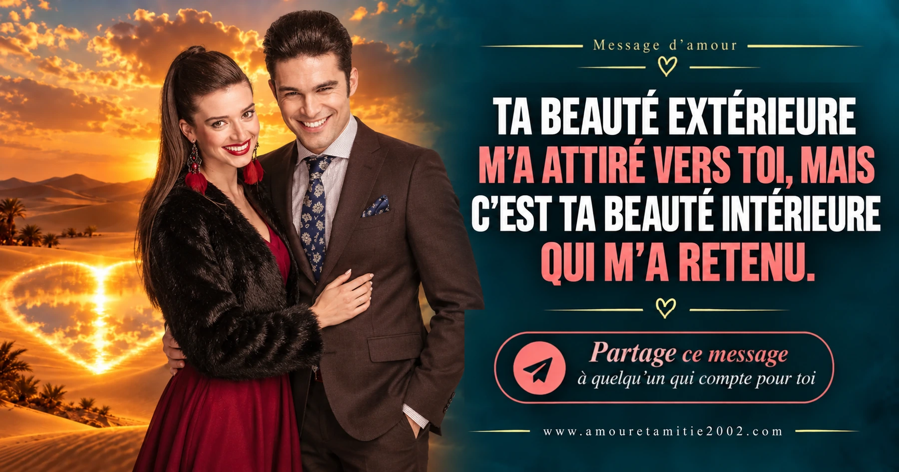 Message d’amour illustré nº 30 à partager avec la personne aimée