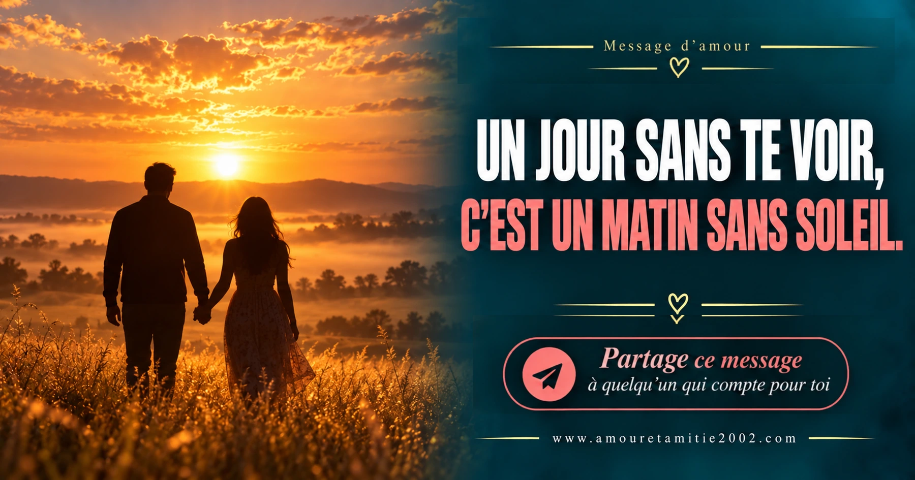 Message d’amour illustré nº 32 à partager avec la personne aimée