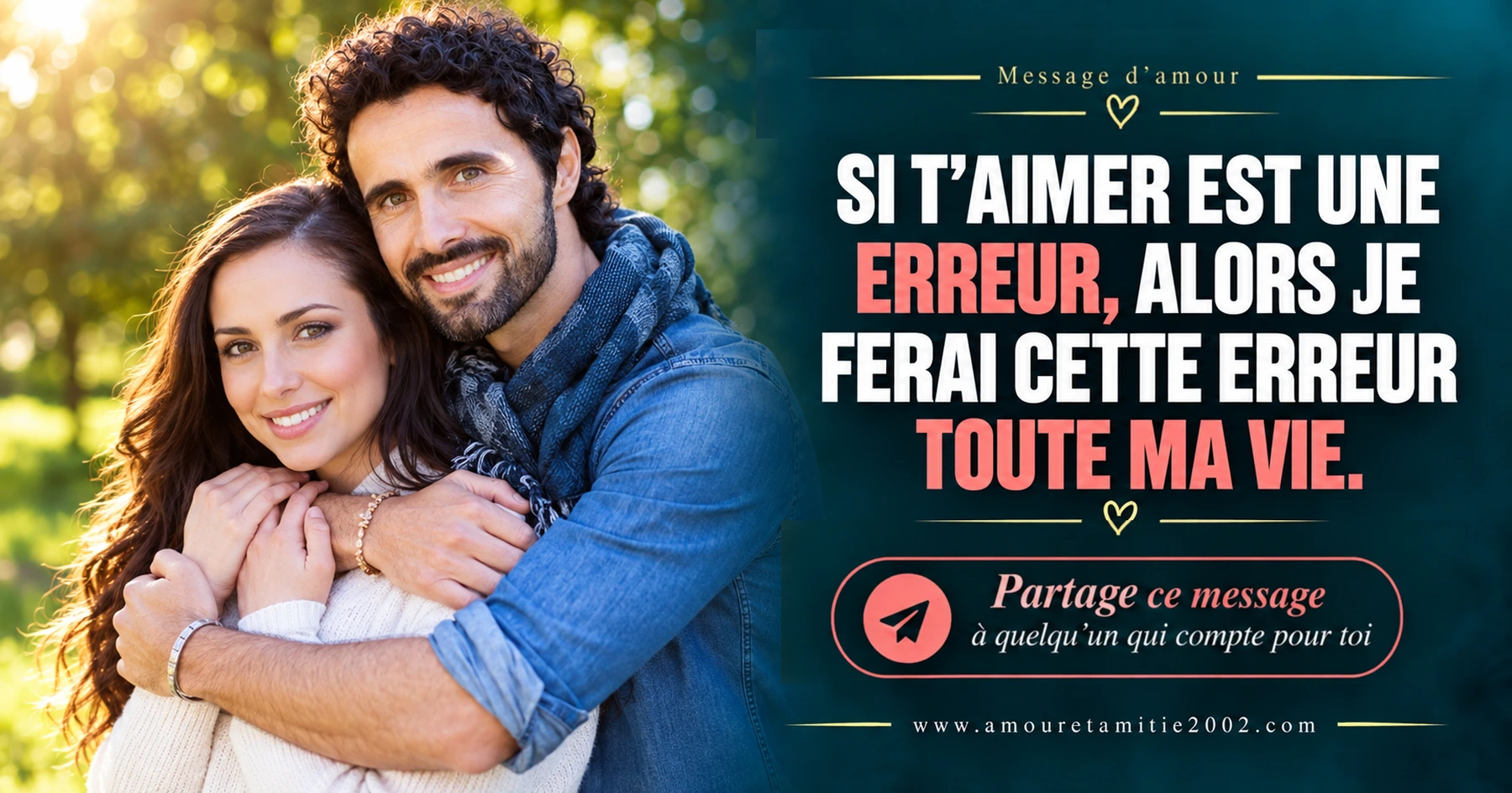 Message d’amour illustré nº 37 à partager avec la personne aimée