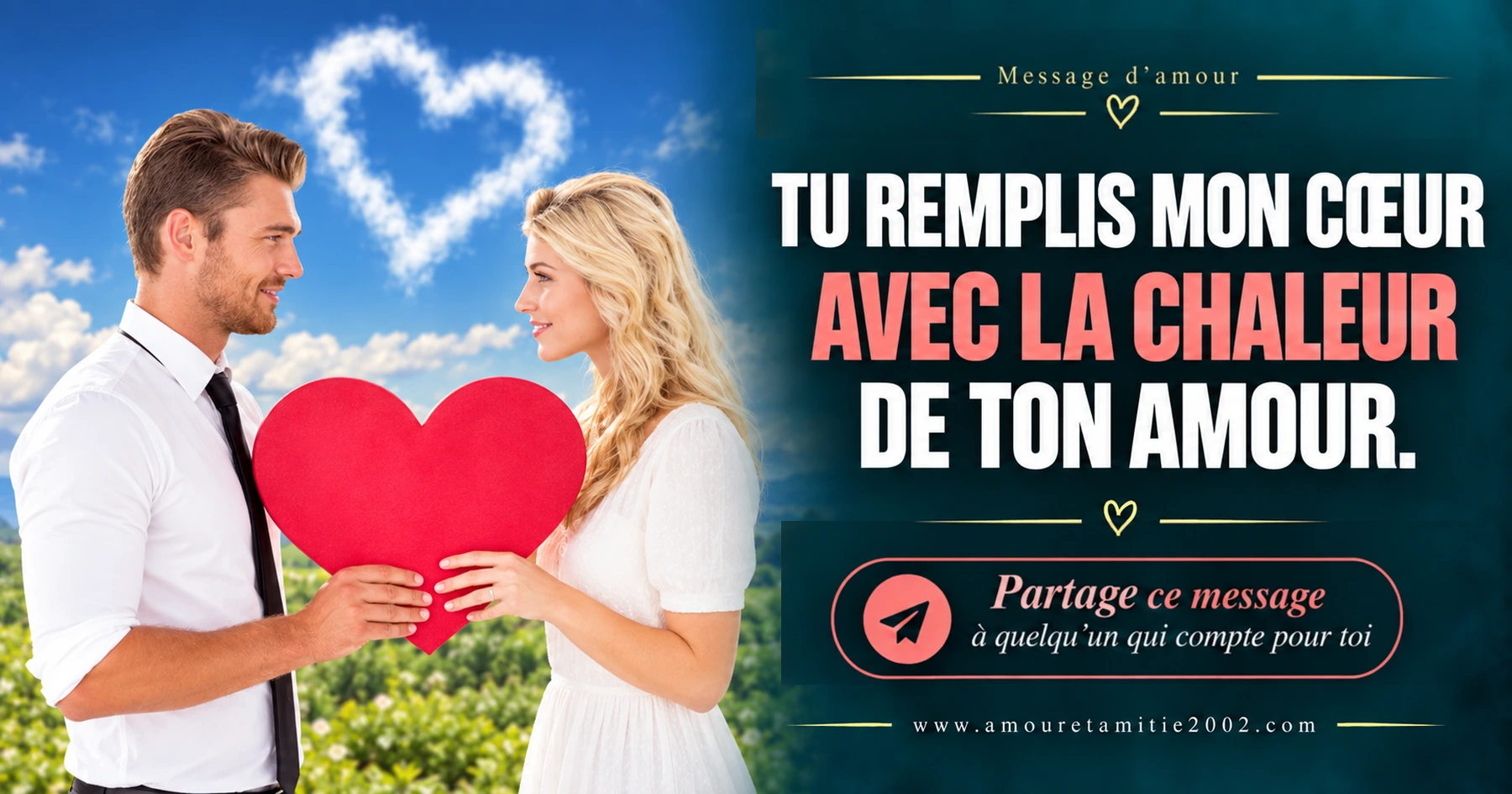 Message d’amour illustré nº 40 à partager avec la personne aimée