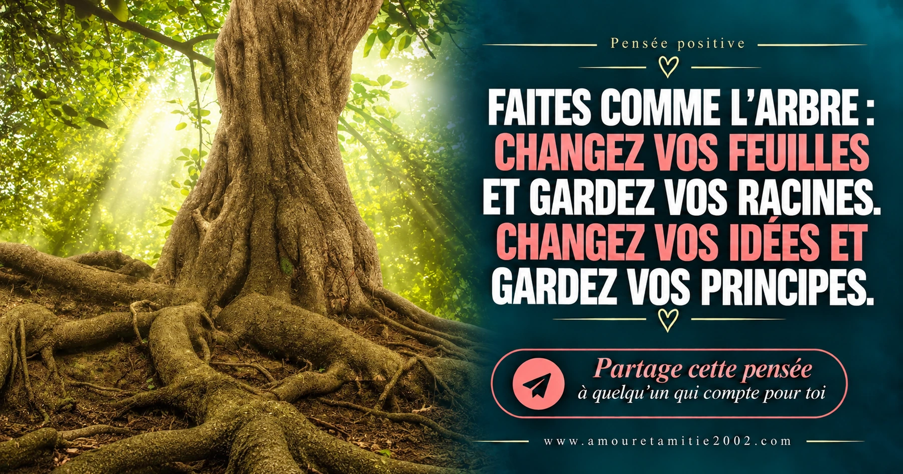 Changer ses idées tout en gardant ses principes