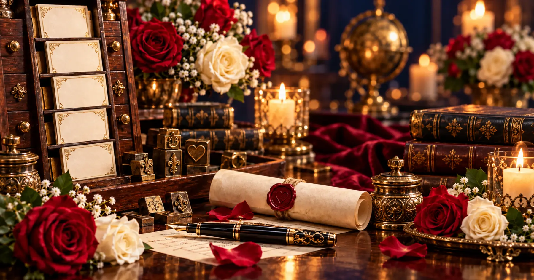 Décor de calligraphie pour créer un acrostiche avec un prénom