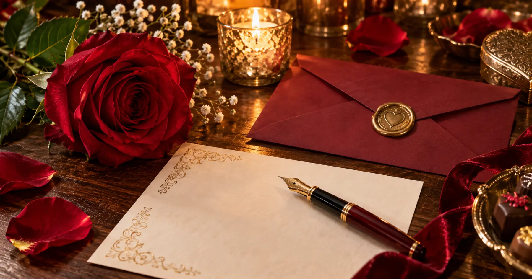 Déclaration d’amour dans un décor romantique adapté au téléphone