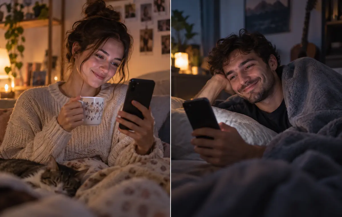 Un homme se repose avec une tasse chaude entre les mains