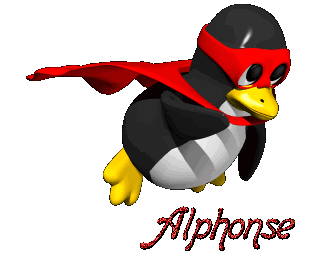 Prénom Alphonse en signature animée