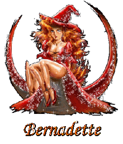 Prénom Bernadette en signature animée