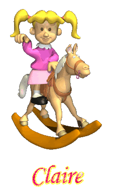 Prénom Claire en signature animée