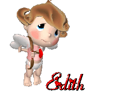 Prénom Edith en signature animée
