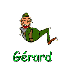 Prénom Gerard en signature animée