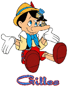 Prénom Gilles en signature animée
