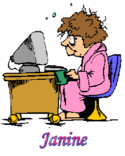 Prénom Janine en signature animée