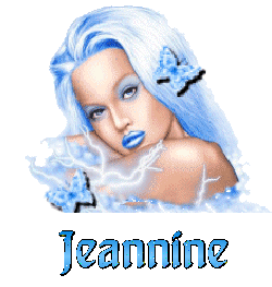 Prénom Jeannine en signature animée