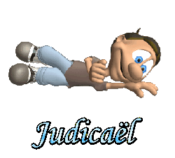 Prénom Judicael en signature animée