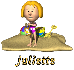 Prénom Juliette en signature animée