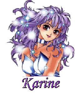 Prénom Karine en signature animée