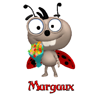Prénom Margaux en signature animée